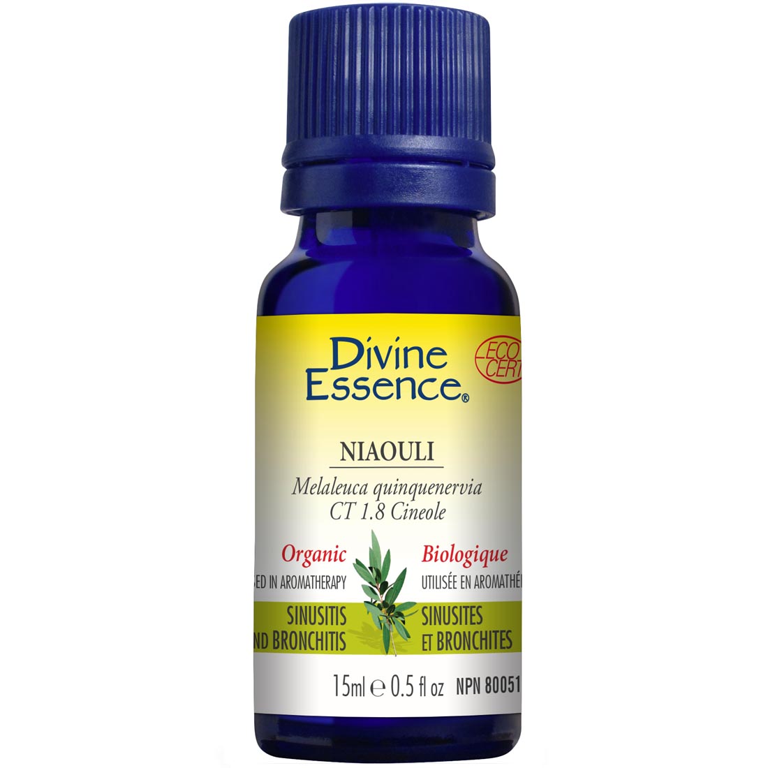 Divine Essence Niaouli Essential Oil (Organic), 15ml