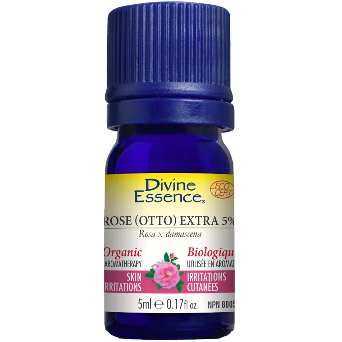 Divine Essence Rose (Otto) Extra 5% Essential Oil (Organic), 5ml
