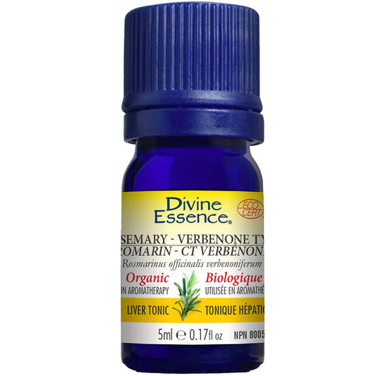 Divine Essence Rosemary - Verbenone Type Essential Oil (Organic), 5ml