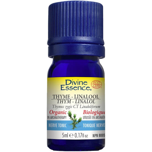 Divine Essence Thyme Linalool Essential Oil, 5ml