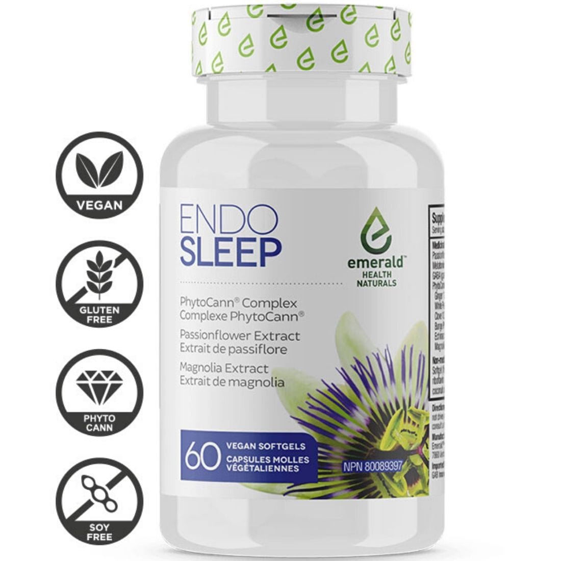 Emerald Health Naturals Endo (Endocannabinoid) Sleep, 60 Softgels