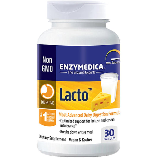 Enzymedica Lacto (For Lactose Intolerance), 30 Capsules