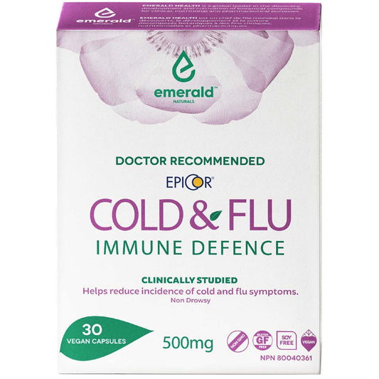 Emerald Health Epicor Cold and Flu Immune Defence (Doctor Recommended), 30 Capsules