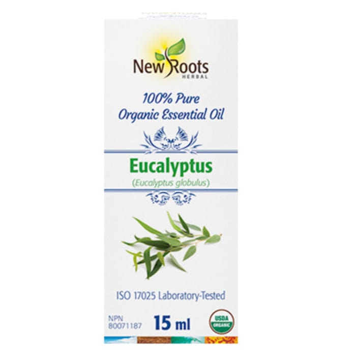New Roots Eucalyptus Essential Oil Certified Organic, 15ml