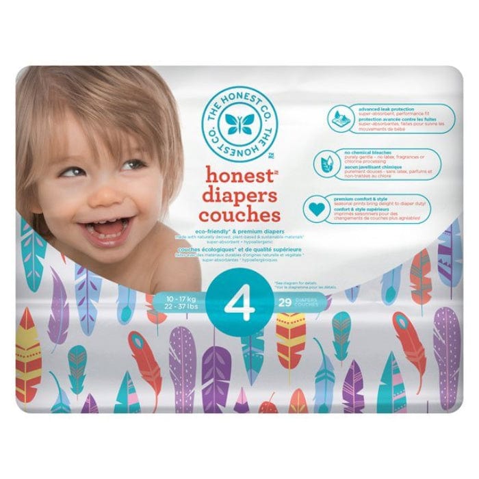 The Honest Company DIAPERS  -  PAINTED FEATHERS