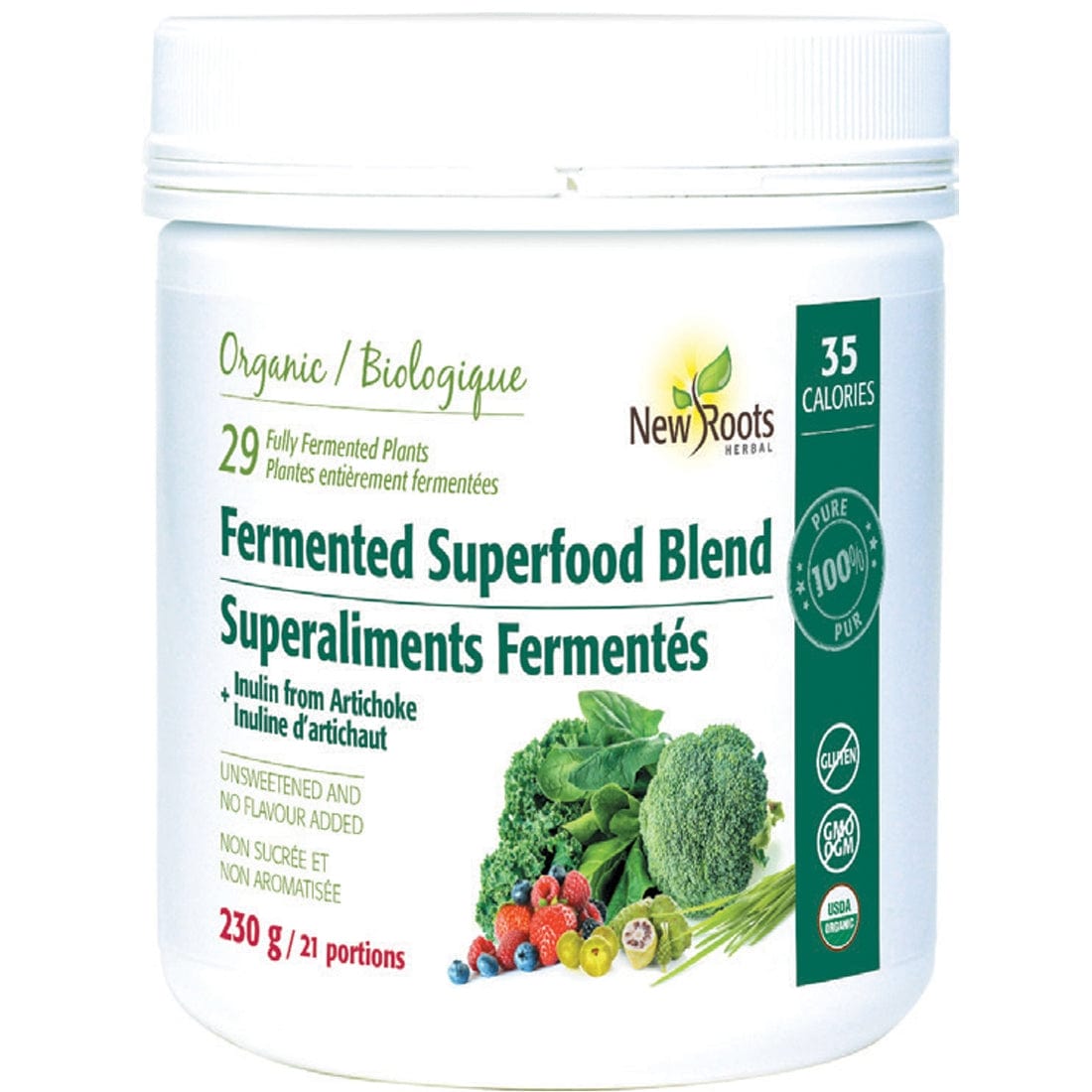 New Roots Fermented Superfoods Blend (Unsweetened)