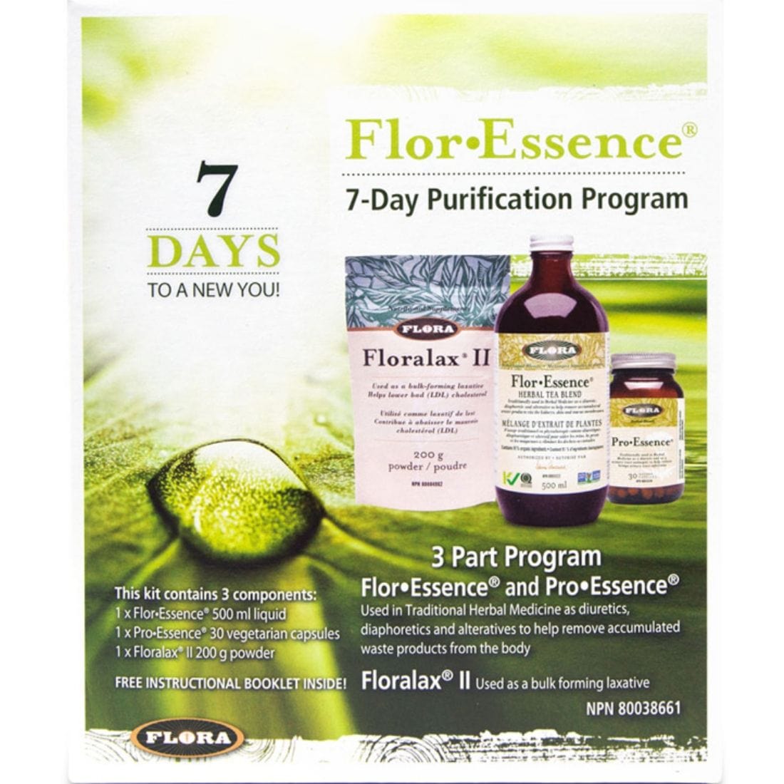 Flor Rinse Flora Flor-Essence 7-Day Purification Kit, 1 Kit