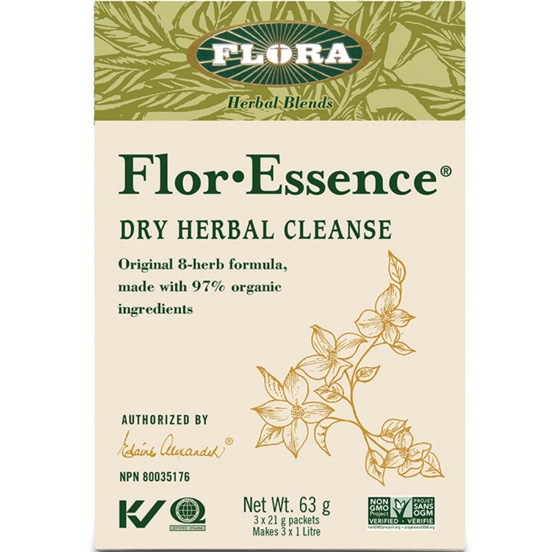 Flor Rinse Shop Flora Flor-Essence Dry Herbal Cleanse, 63g Canada