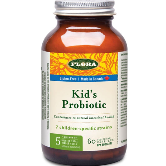 Flora Udo's Choice Super Children’s Probiotic 5 Billion (Age 4 and Older), 60 Vegetarian Capsules - Store in Fridge