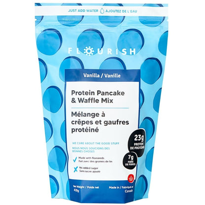 Flourish Protein Pancake & Waffle Mix (Made With Flaxseeds), 430g