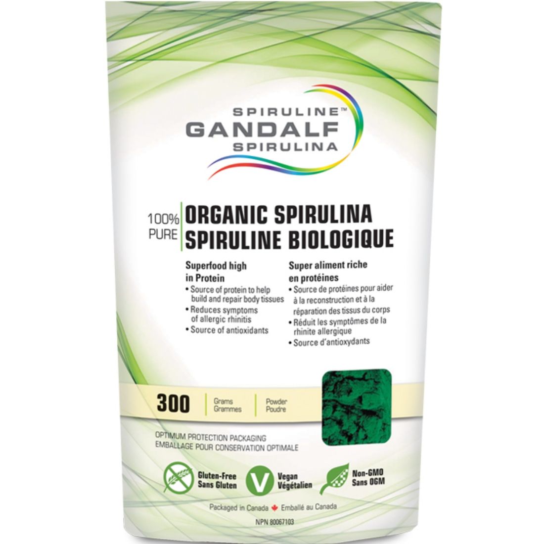 Gandalf Organic Spirulina Powder (100% Pure and Non-GMO)