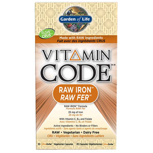Garden of Life Vitamin Code Raw Iron, 30 Vcaps