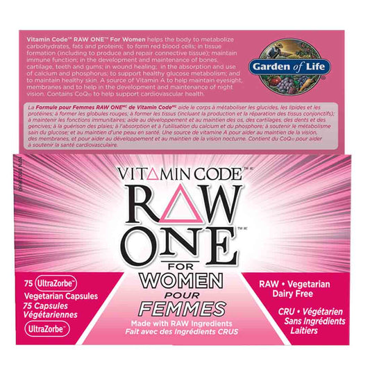 Garden of Life Vitamin Code Raw One for Women, 75 Vegetarian Capsules