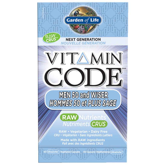 Garden of Life Vitamin Code for Men 50 & Wiser, 60 Vcaps