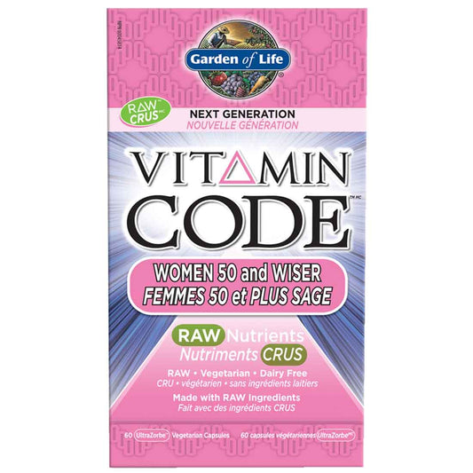 Garden of Life Vitamin Code for Women 50 & Wiser, 60 Vcaps