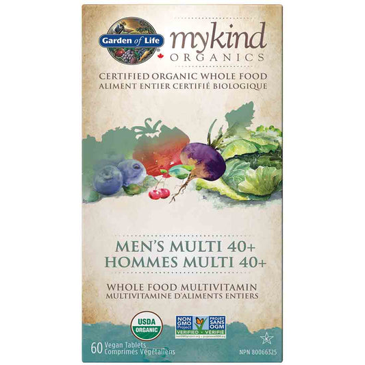 Garden of Life mykind Organics Multivitamin Men's Multi 40+, 60 Vegan Tablets