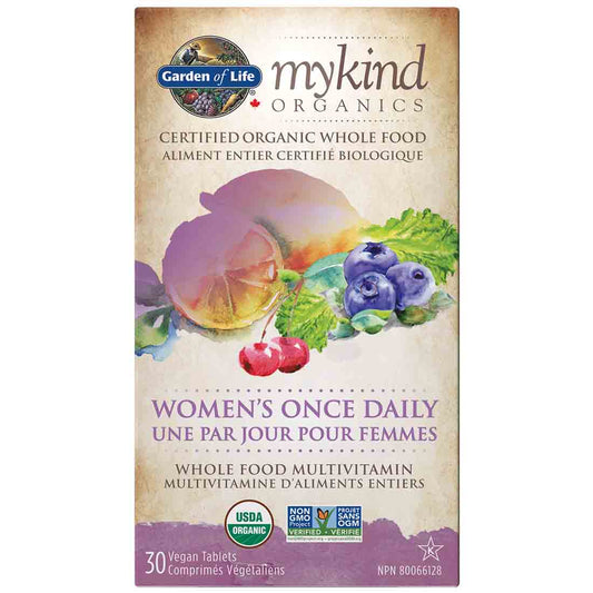 Garden of Life mykind Organics - Multivitamin, Women's Once Daily, 30 Vegan Tablets