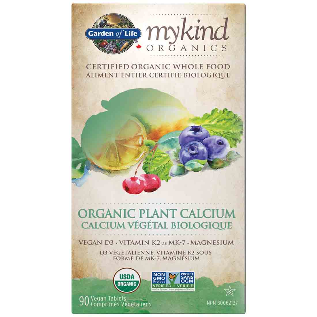Garden of Life mykind Organics - Organic Plant Calcium, 90 Vegan Tablets