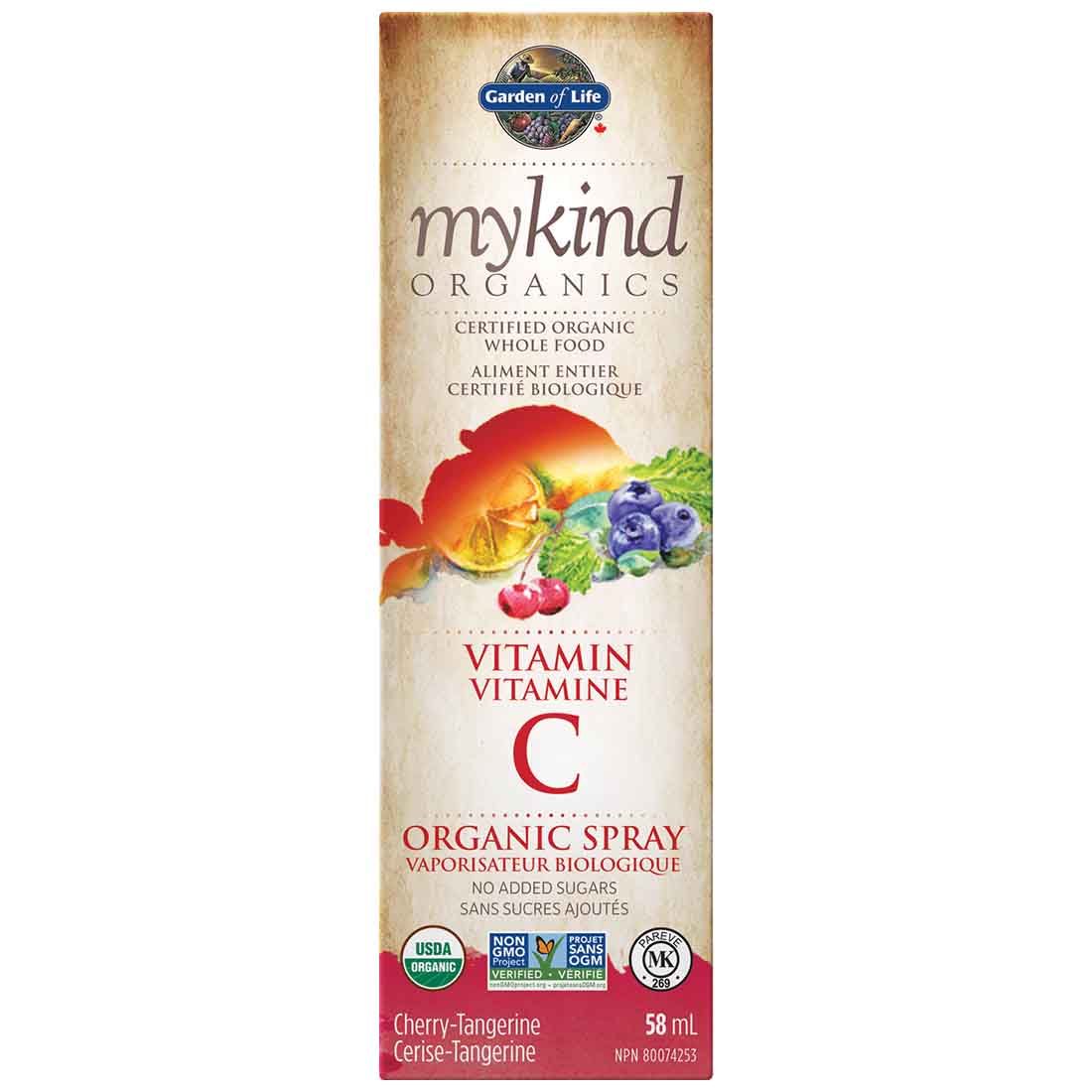 Garden of Life mykind Organics Vitamin C Organic Throat Spray, 58ml