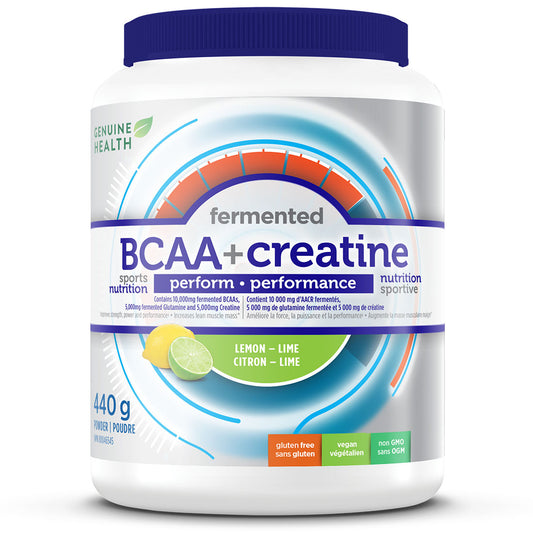 Genuine Health Fermented BCAA + Creatine, 440g Powder