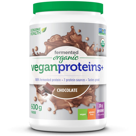 Chocolate 600g | Genuine Health Fermented Organic Vegan Proteins // chocolate flavour