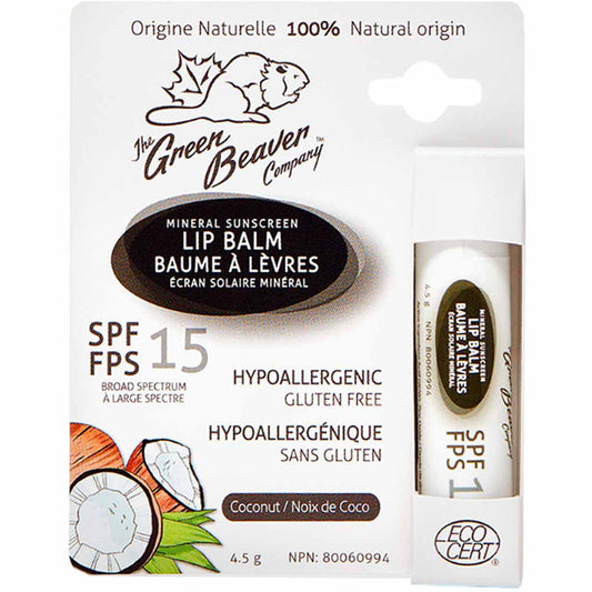 Green Beaver Mineral Sunscreen Lip Balm SPF 15