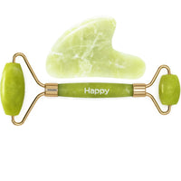 Happy Natural Products Facial Roller and Gua Sha Kit, Jade Facial Massage Tools