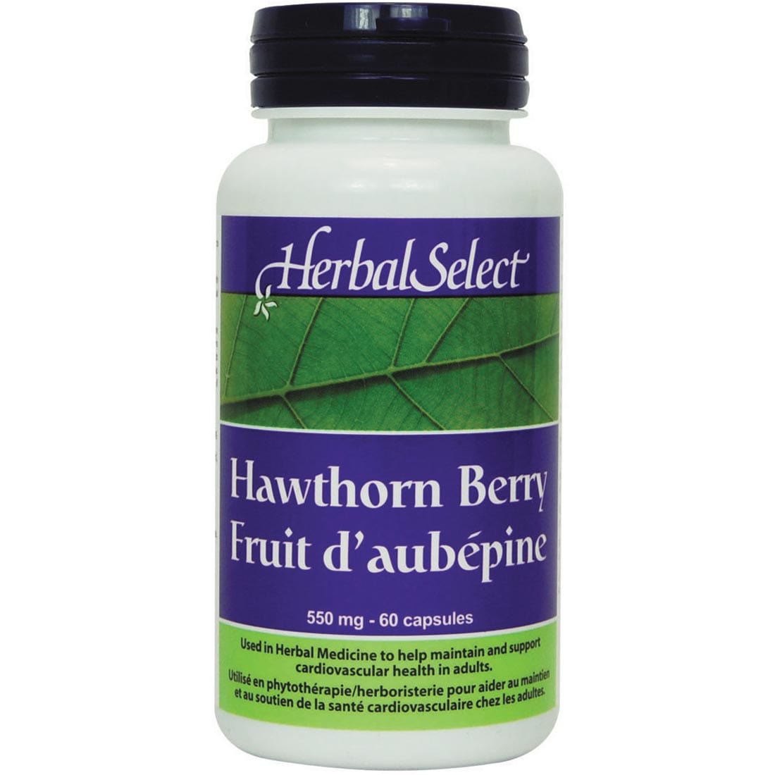 Herbal Select Hawthorn Berry 550mg, 60 Capsules