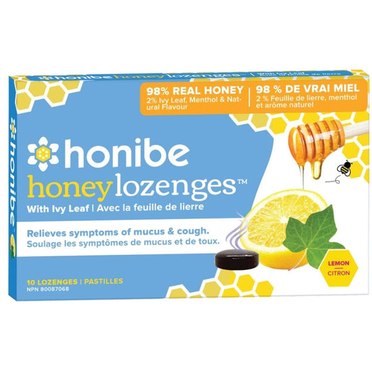 Honibe All Naural Ivy Leaf Throat Lozenge (Mucus and Cough Relief), 10 Lozenges