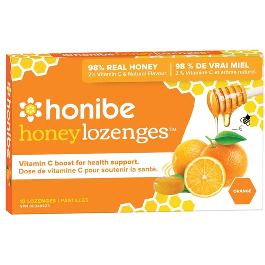 Honibe All Natural Vitamin C Throat Lozenge (Immune Boost), 10 Lozenges