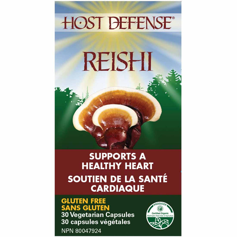 Host Defense Reishi Mushroom Capsules, Heart Health and Cardiovascular Support, Stress Support CLEARANCE 50% Off Expiry 12/26 Final Sale