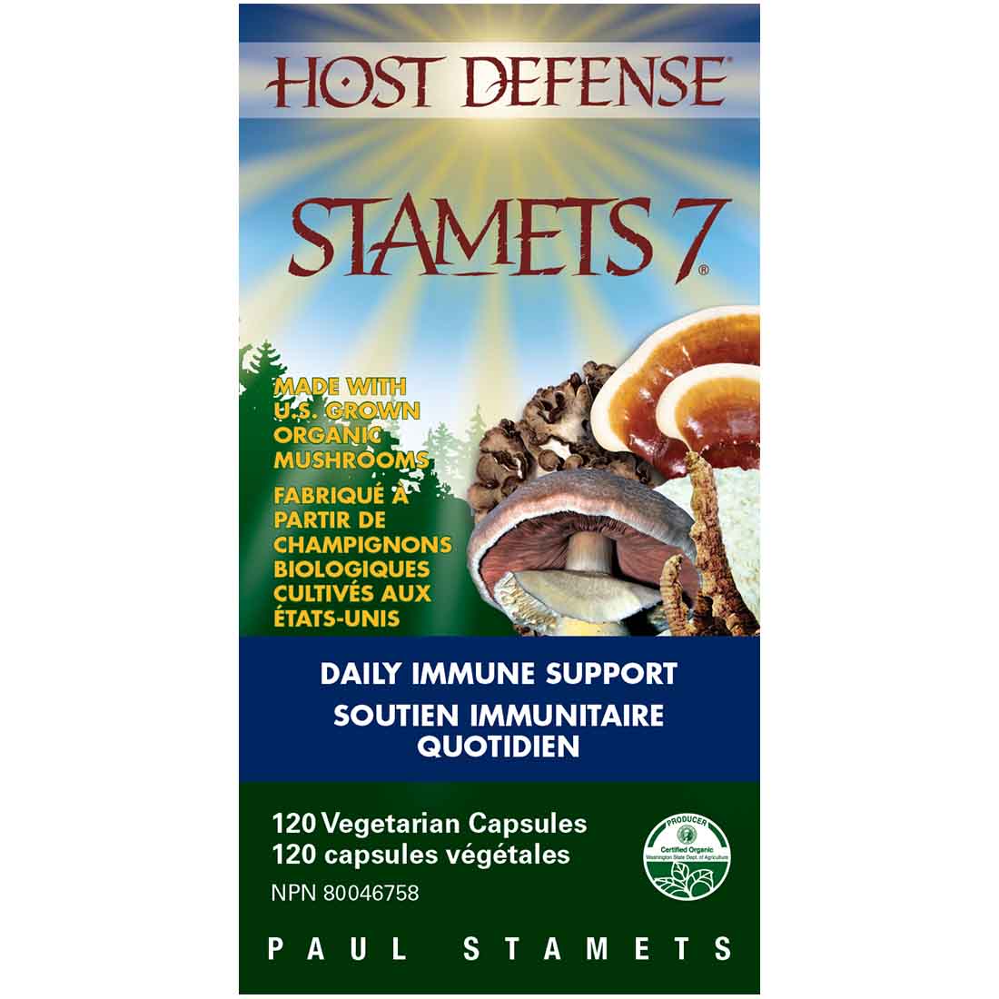 Host Defense Stamets 7, Daily Immune Support