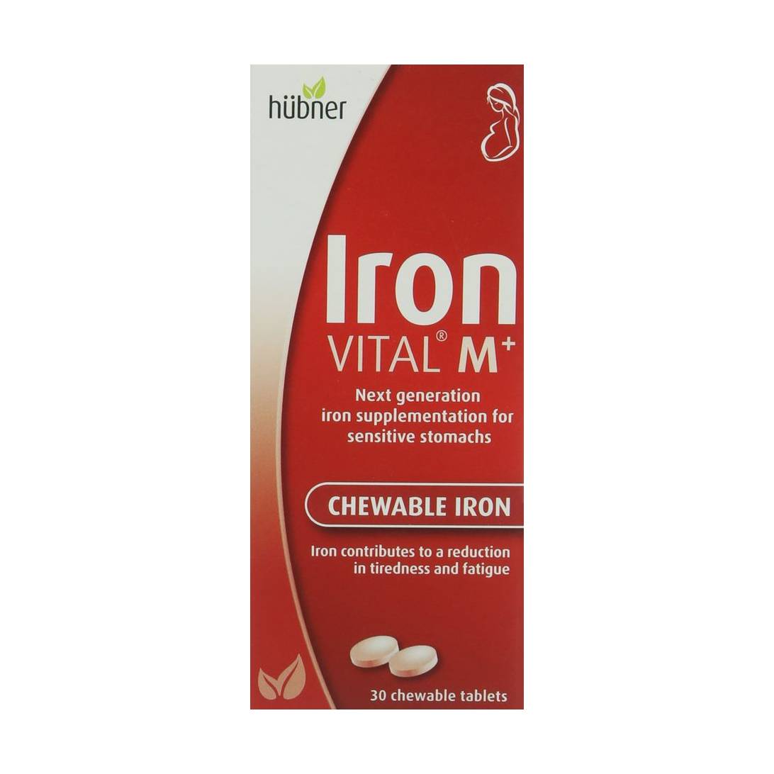 Hubner Iron Vital 15mg, 30 Chewable Tablets