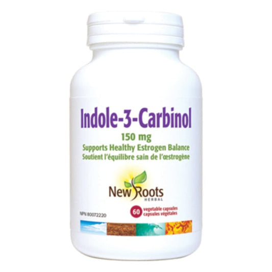 New Roots Indole-3-Carbinol 150mg I3C, 60 Vegetable Capsules