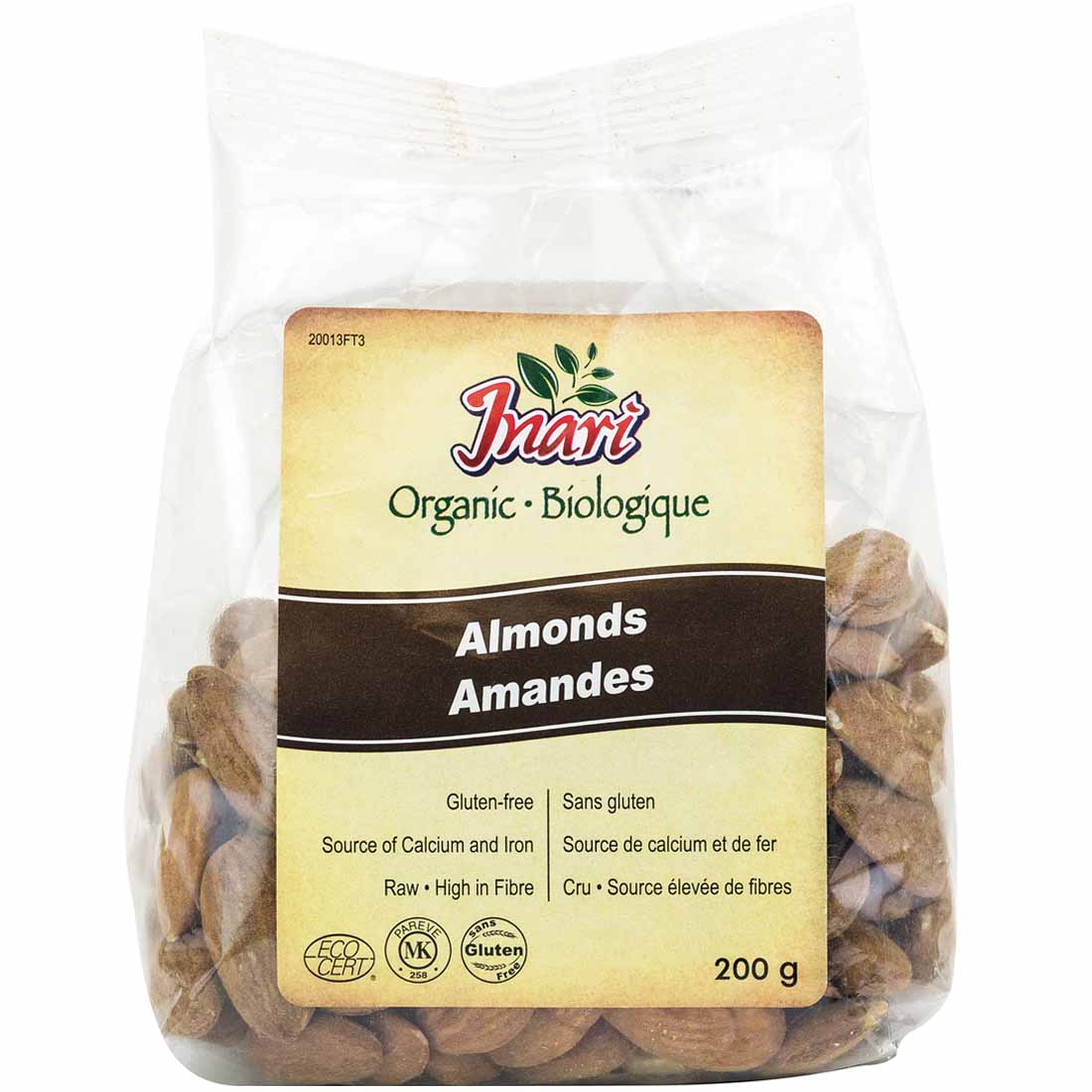 Inari Organic Almonds Raw Whole