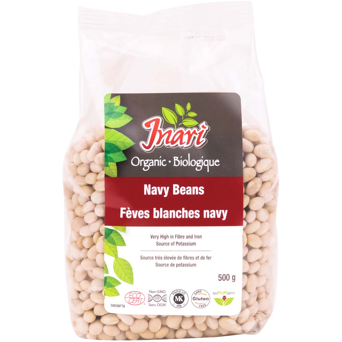 Inari Organic Navy Beans, 500g, Clearance 30% Off, Final Sale