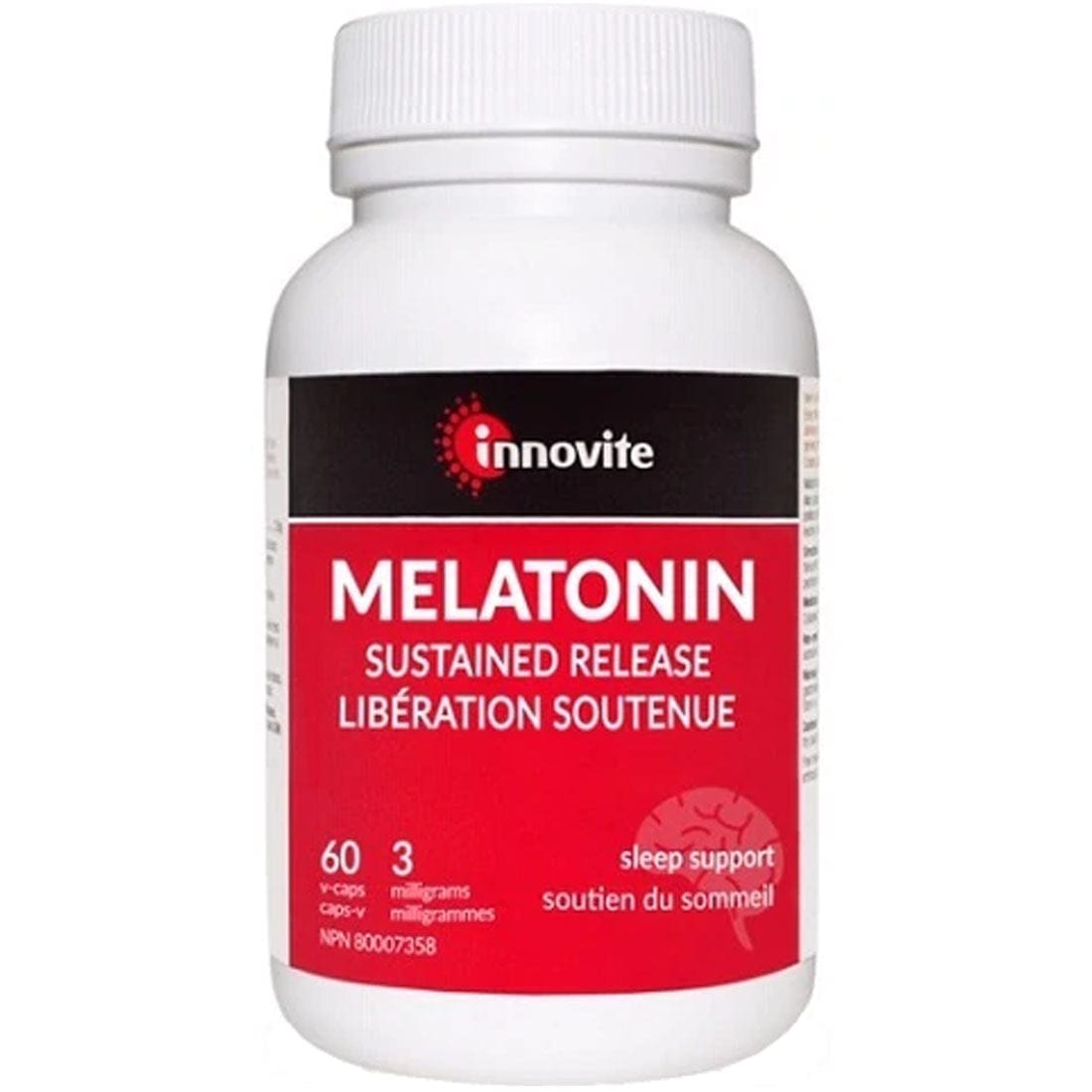 Innovite Melatonin 3mg (Transitioned to: CanPrev Melatonin 3mg Sustained Release, 60 Vegetable Capsules)