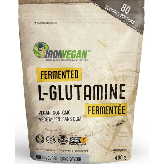 Iron Vegan Fermented L-Glutamine (Vegan, Non-GMO), 400g