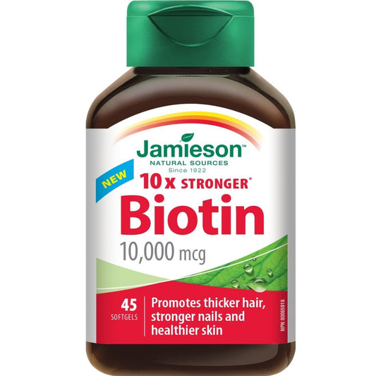 Jamieson Biotin, 10,000mcg, 45 Softgels