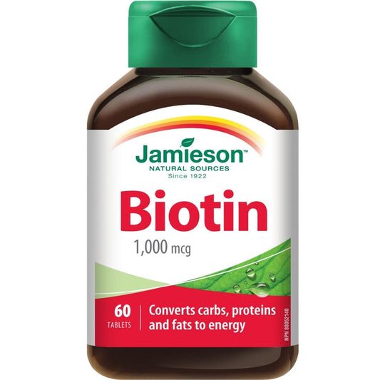 Jamieson Biotin, 1000mcg, 60 Tablets