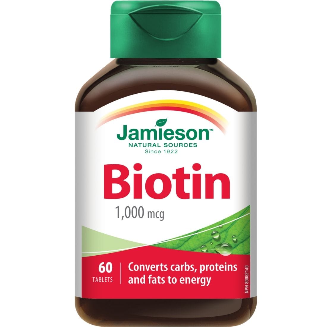 Jamieson Biotin, 1000mcg, 60 Tablets