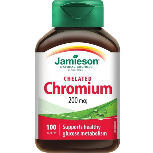 Jamieson Chromium Chelate, 200mcg, 100 Tablets