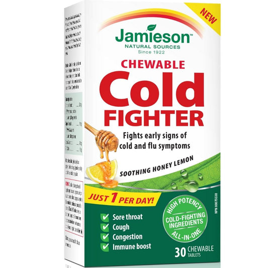 Jamieson Cold Fighter, 30 Honey Lemon Chewables