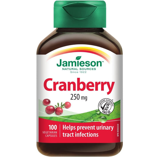 Jamieson Cranberry, 250mg, 100 Vegetable Capsules