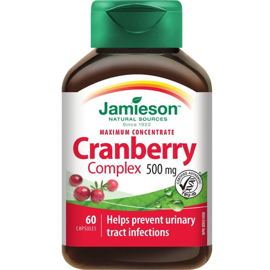 Jamieson Cranberry Maximum Concentrate, 500mg, 60 Capsules