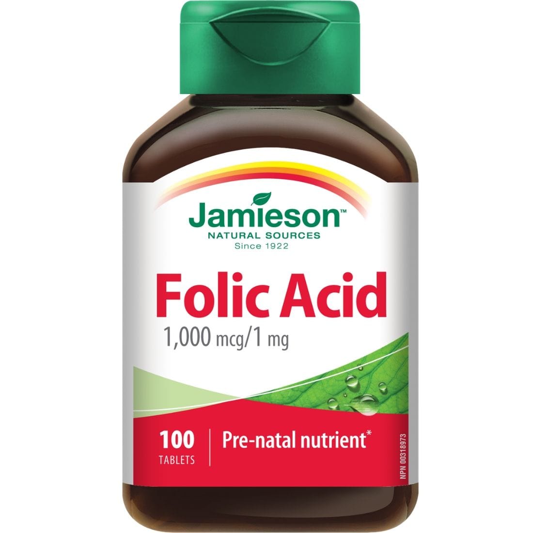 Jamieson Folic Acid, 1000mcg, 100 Tablets
