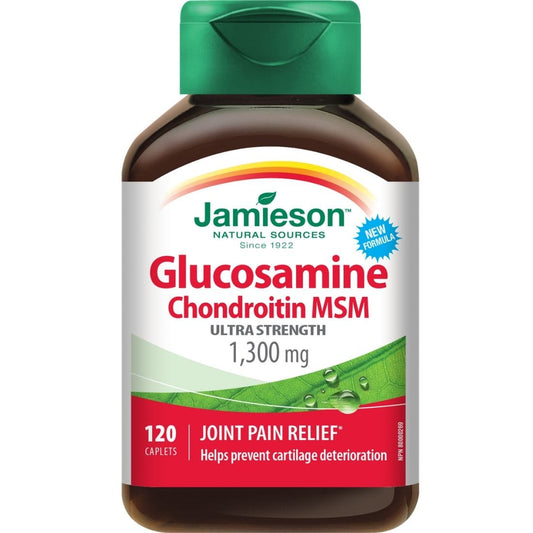 Jamieson Glucosamine Chondroitin MSM, 1300mg, 120 Caplets