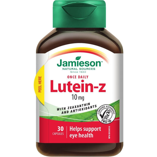 Jamieson Lutein-Z, 10mg, 30 Vegetable Capsules