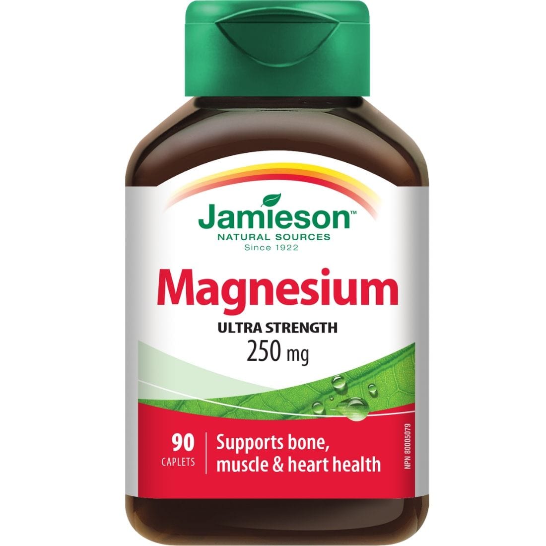 Jamieson Magnesium 250mg, 90 Caplets Vitamart.ca
