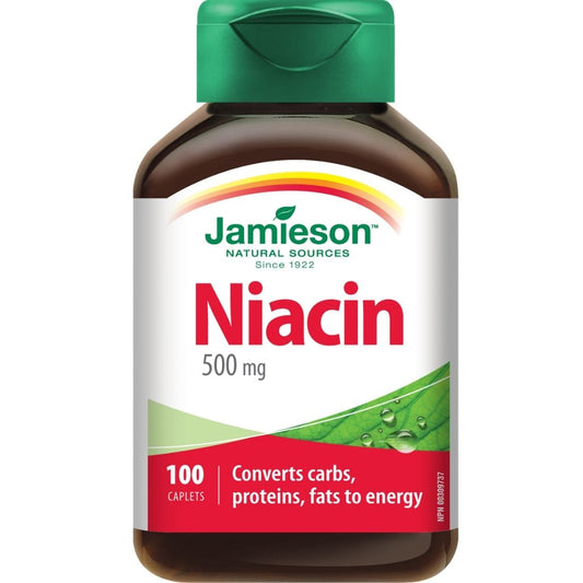Jamieson Niacin, 500mg, 100 Caplets